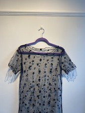 ASOS Mesh Black Star Print Dress