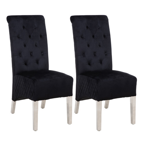 Set high back velvet - back,
