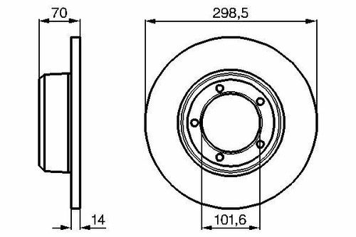 Brake disc for land - 2x,