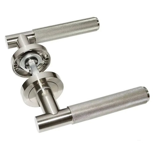 Knurled lever rose door - rose,