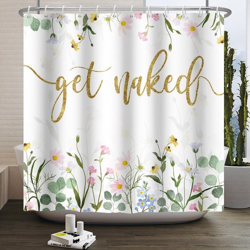 Get naked floral shower - floral,
