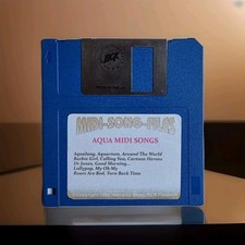 Aqua midi song files floppy - files,