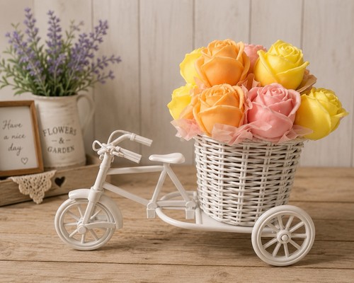Wax melt flower bouquet - flower, gift