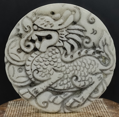 Antique carved white - antique, jade