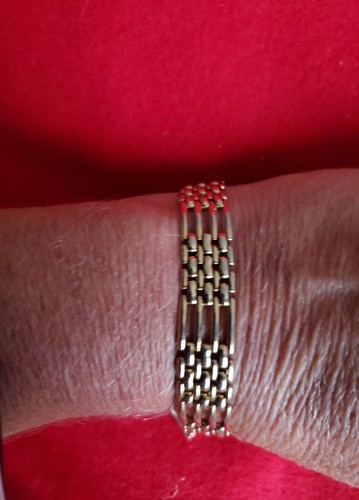 Vintage gate bracelet - gate, 9ct