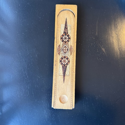 Vintage wooden sliding - sliding, pencil