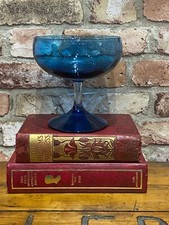 Mid Century Cobalt Blue Martini/ Dessert Bowl/ Candy Dish/ Goblet/ Centrepiece