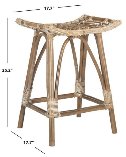 Safavieh leda rattan - rattan, counter