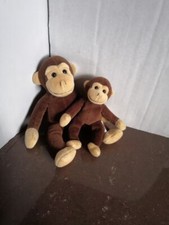 2xMy Animal Kingdom Deagostini Charlotte Chimpanzees Charlotte &Claire 23cm,16cm