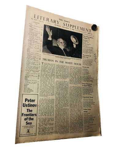Newspaper the times literary - the,