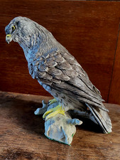 Peregrine Falcon Ceramic Figurine - Hand Made by B. Garner