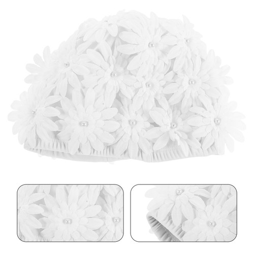 Womens swim cap fabric floral - swim,