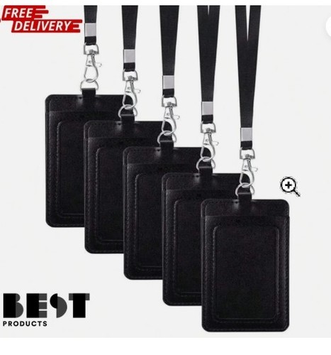 1pc leather vertical badge - 1pc,