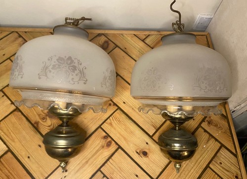 Pair vintage brass - of,