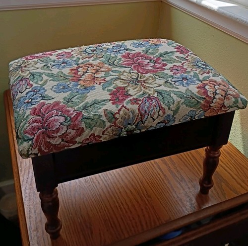 Vintage upholstered storage - vintage,