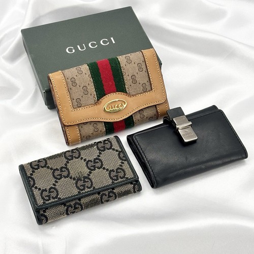 Lot gucci key - case, holder