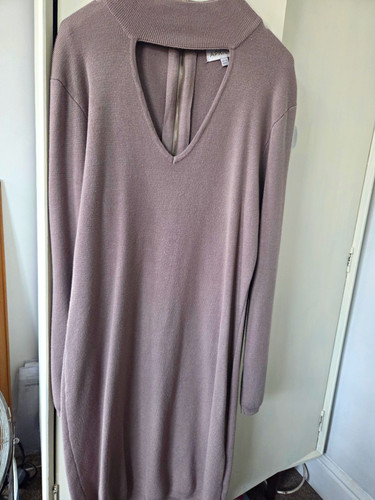 Fitted apricot dress - apricot,