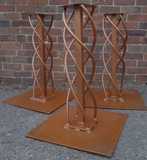 Three Solid Metal Cafe Bistro Table Bases