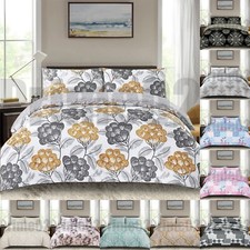 100% Rich Cotton Bedding Sets Duvet Quilt Cover Single Double King & Super King