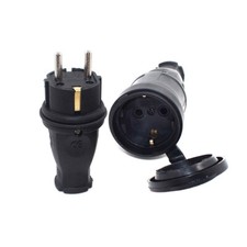 1Pcs EU Rubber Socket Plug 16A