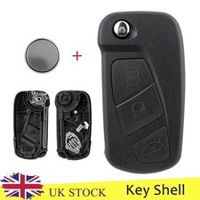 Flip Key Fob Case 3 Button + Battery For Ford KA MK2 Streetka 2008 2009 - 2016