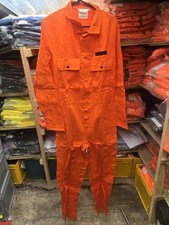 Orange "Proban" Cotton Overall Boilersuit Coverall Flame Retardant