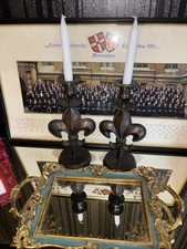 Retro Gothic Antique Style Candlesticks Metal