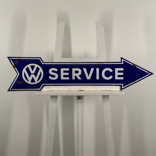 Volkswagen enamel sign - volkswagen,