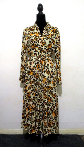 Leopard print shirtwaister - leopard,