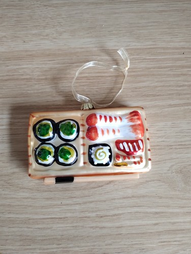 Christmas tree sushi bauble - christmas,