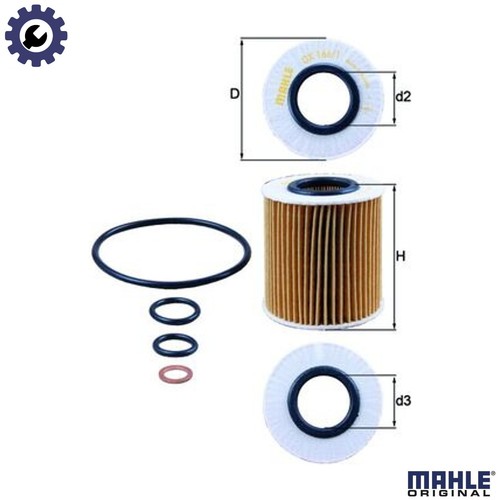 Oil filter 166 for - filter, bmw