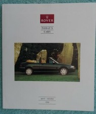 Rover brochure 1994- Mini, Cabriolet,Metro, Maestro, Montego, 200, 400 ,600, 800