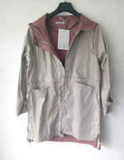 Straight Cut Soft Sheen Cotton Hooded Raincoat By Monte Cervino Large 16/18 £189