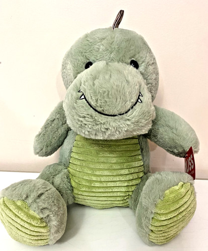 Large green dinosaur plush toy - large,