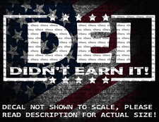 DEI Didn't Earn It Car Truck