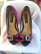 Sergio Todzi Used Ladies Colour Block High Heel Open Toe Shoes UK size 5