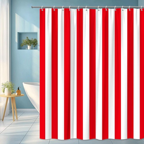 Red and white - white, striped