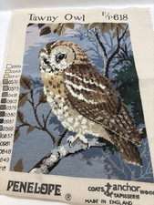 PENELOPE COMPLETED WOOL TAPESTRY CANVAS “TAWNY OWL “  E/P618 45cm x 32cm