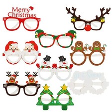 9Pcs Christmas Paper Glasses