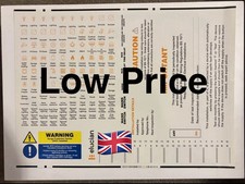 Consumer unit fuse board - unit, label