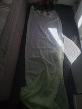 LIME GREEN AND WHITE VOILS LENTTH 90" +56"