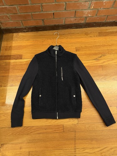 Reiss navy sherpa jacket - sherpa,