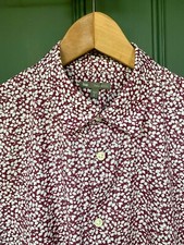 Liberty of London / Gap Men's Shirt / Burgundy Leaf Print / Great Condition Lge