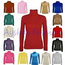 LADIES LONG SLEEVE POLO NECK