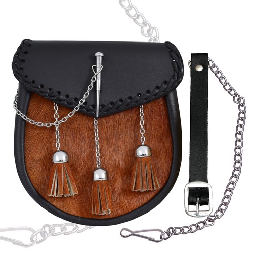 Leather sporran pin drop - sporran,