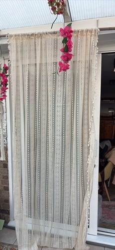 Heavy vintage style lacy cream - vintage,