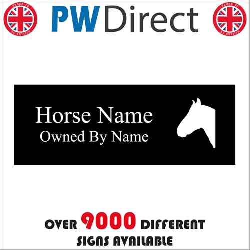 Sign horse your text owned - text,