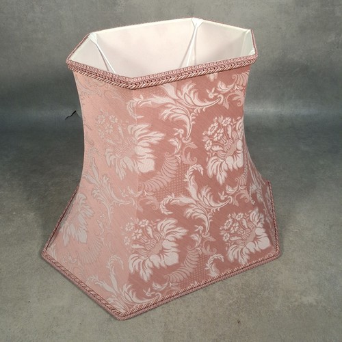 Lampshade pink floral damask - lampshade,