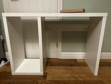 White IKEA Kallax Desk