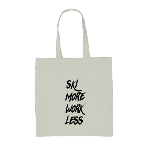 Ski more work less - more,, canvas